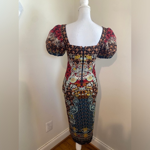 Alice and Olivia Lexia Bodycon Bold Dress Size 2 - Picture 2 of 12